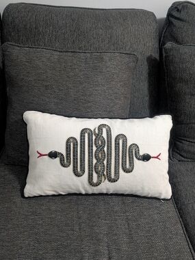 Jonathan Adler,Snake  Pillow /Pre Owned**Read Description**